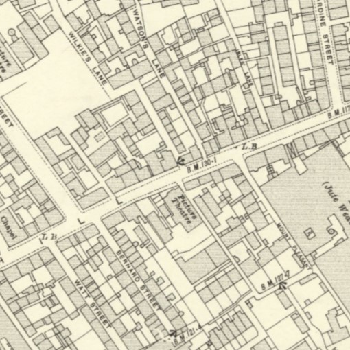 Map showing location of Picture House (Hippodrome), 1921