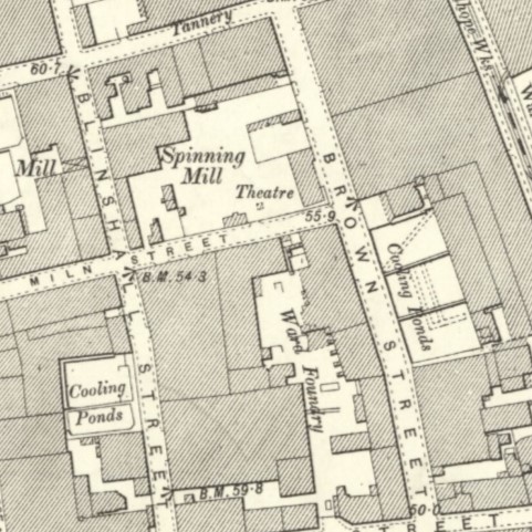 Map showing location of Alhambra (Tivoli) Theatre, 1900