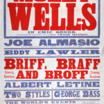 Large red, blue, and white theatre poster for the King’s Theatre and Hippodrome, Dundee, advertising a week of variety entertainment from 2 June 1913. The programme is headlined by singer Molly Wells and actress Jean Aylwin in A Careless Lassie, with additional comedy, juggling, musical, and novelty acts listed in bold decorative lettering.