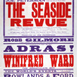 This poster advertises a variety programme at Dundee’s King’s Theatre and Hippodrome beginning 28 July 1913. Headlined by Joe Peterman’s The Seaside Revue, the holiday-season bill featured comedians, acrobats, musical performers, and Harry Tate’s popular motoring sketch. Reduced-price screenings of the film Quo Vadis? added to a programme designed to attract summer audiences.
